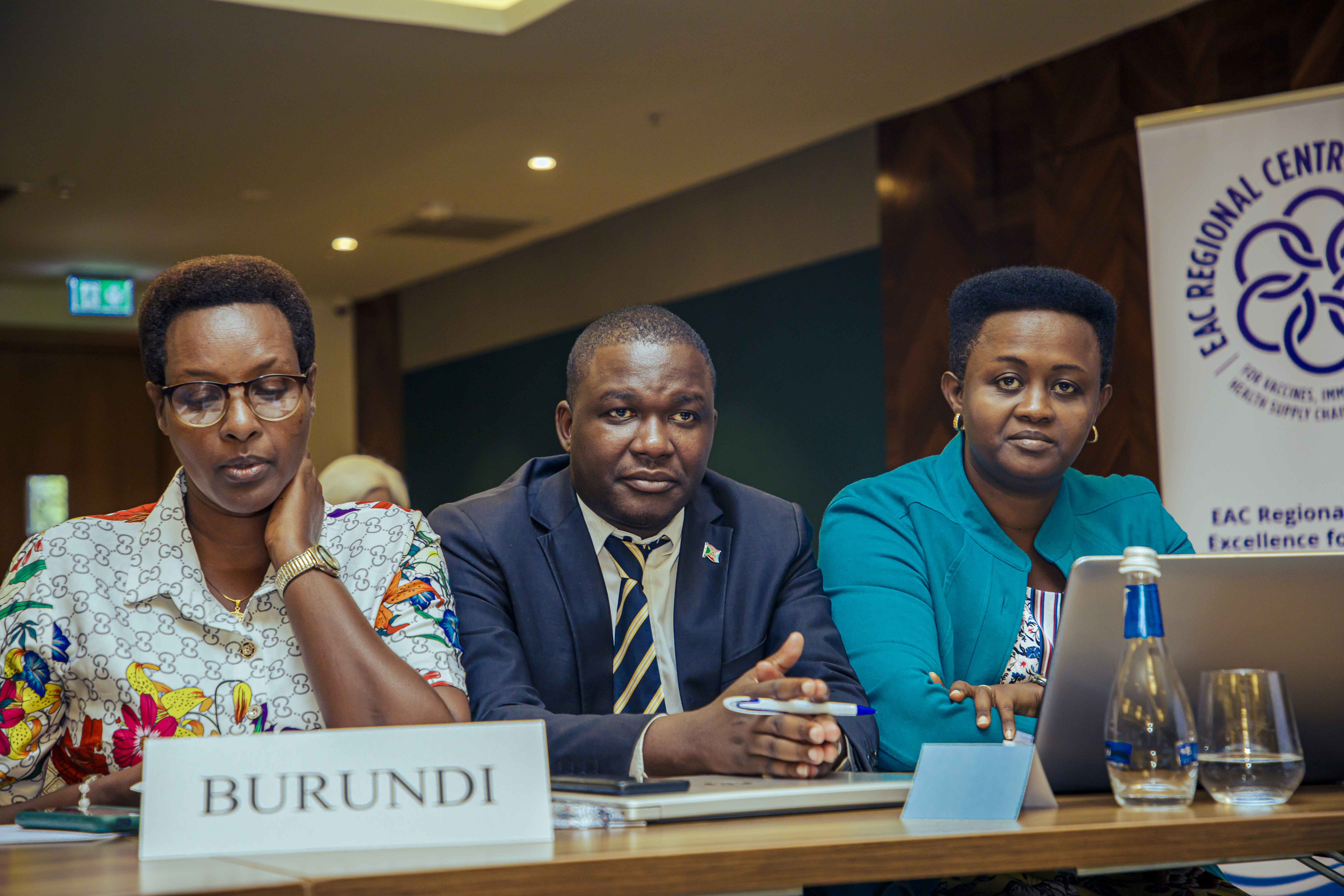 Rwandan delegates at the Sensitisation meeting on professionalisation of the health supply chain in the EAC region in Kigali, June 2023.