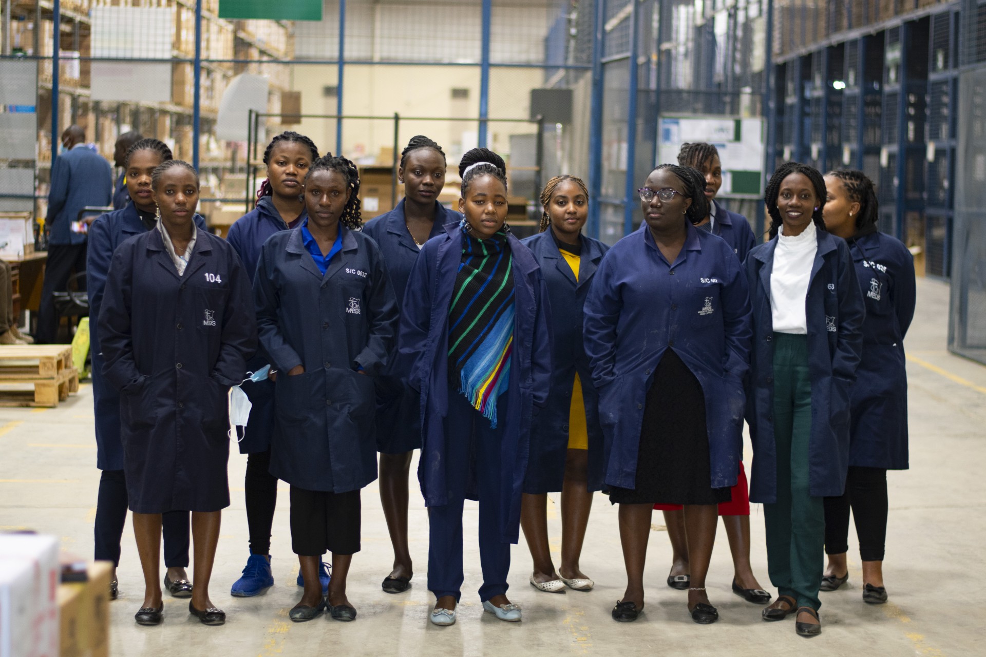 Female health supply chain workers in Kenya
