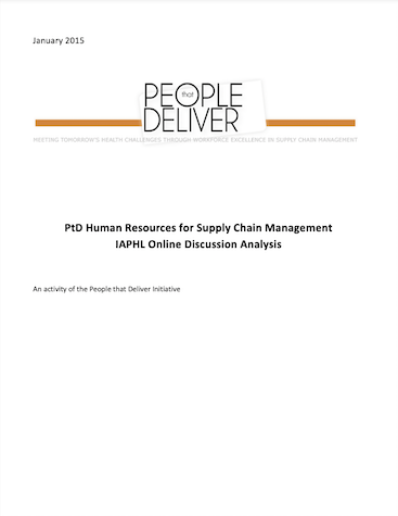 ​IAPHL – PtD Discussion on HR in SCM, 2015