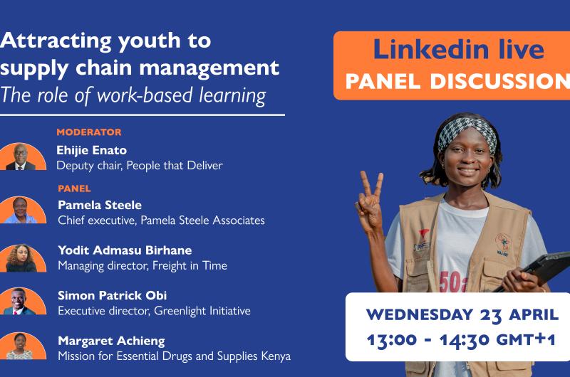 Attracting youth to supply chain management - LinkedIn Live poster